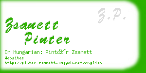 zsanett pinter business card